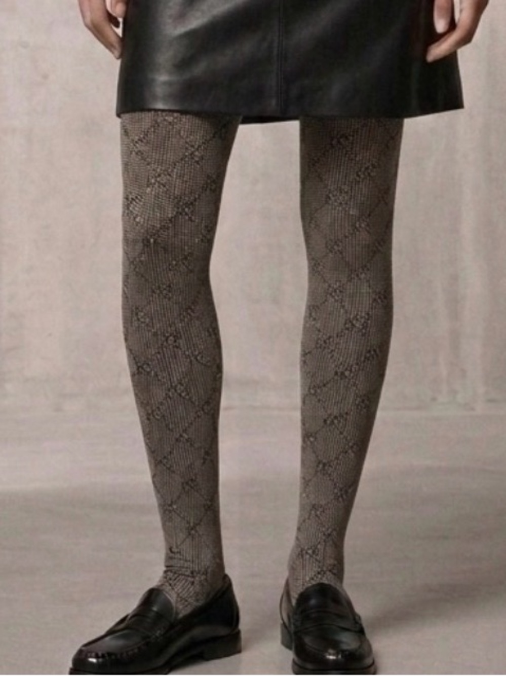 1539. FREE PEOPLE printed tights  Sz S/M NWT $28